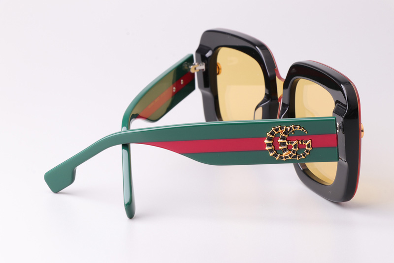 GG1606 Sunglasses Black Green Yellow