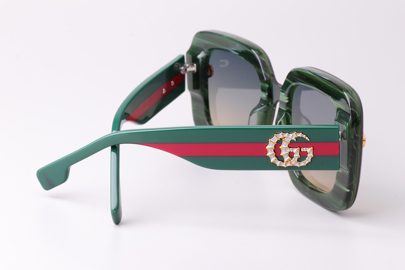 GG1606 Sunglasses Green Gradient Gray