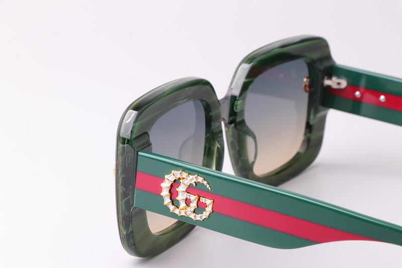 GG1606 Sunglasses Green Gradient Gray