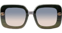 GG1606 Sunglasses Green Gradient Gray