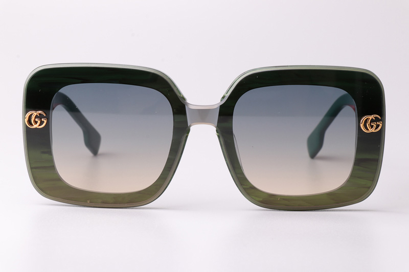 GG1606 Sunglasses Green Gradient Gray