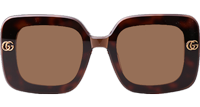 GG1606 Sunglasses Tortoise Green Brown