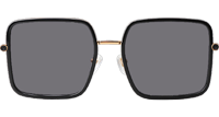 GG1615 Sunglasses Black Gold Gray