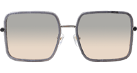 GG1615 Sunglasses Gray Silver Gradient Brown
