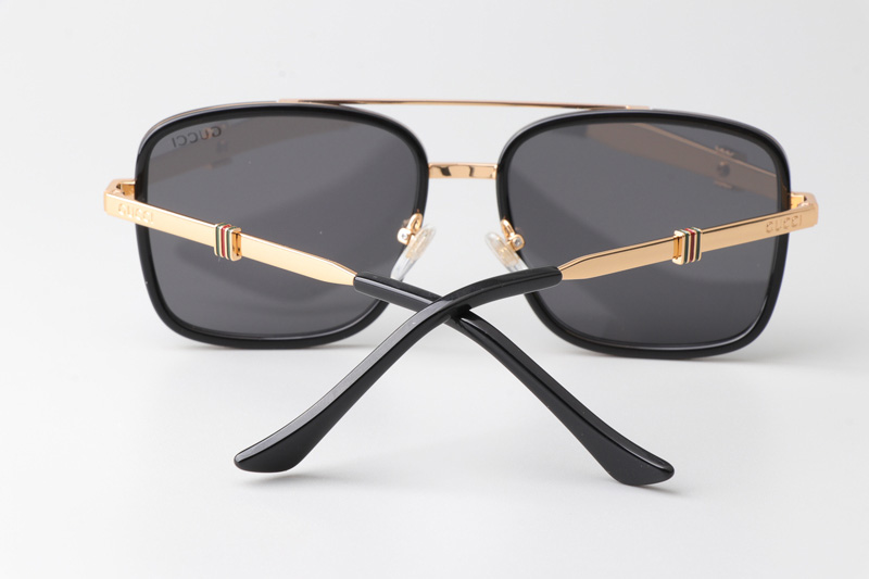 GG1617 Sunglasses Black Gold Gray