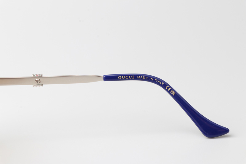 GG1617 Sunglasses Blue Silver Gradient Brown