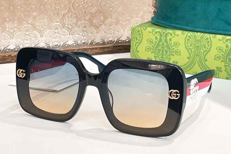 GG1639 Sunglasses Black Gradient Blue