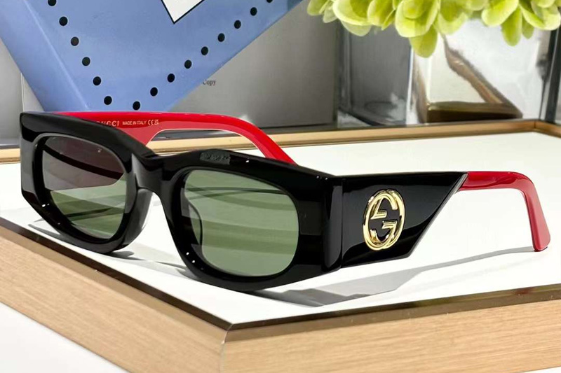 GG1664S Sunglasses Black Red Green