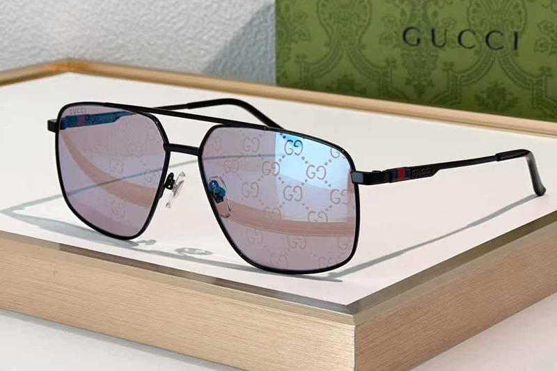 GG1676S Sunglasses Black Pink Logo