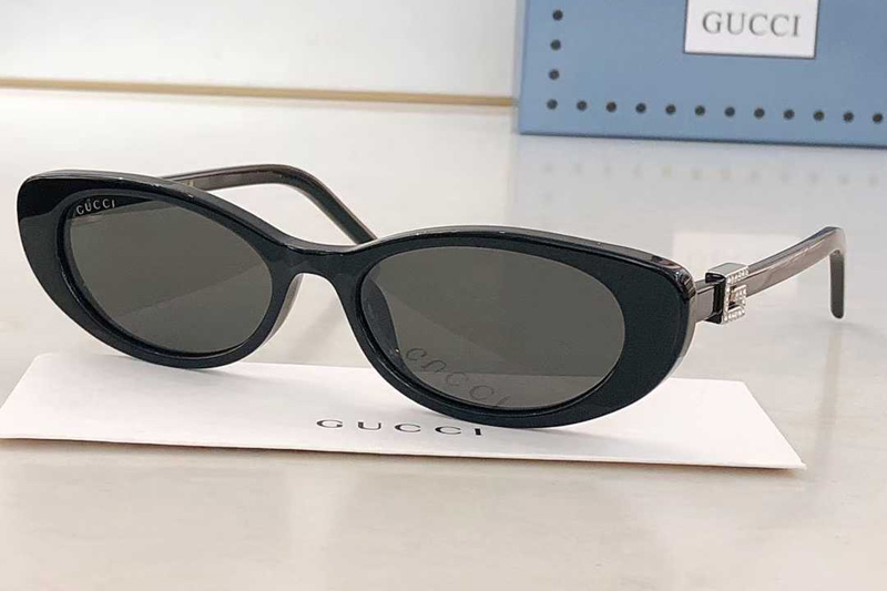 GG1680S Sunglasses Black Silver Gray