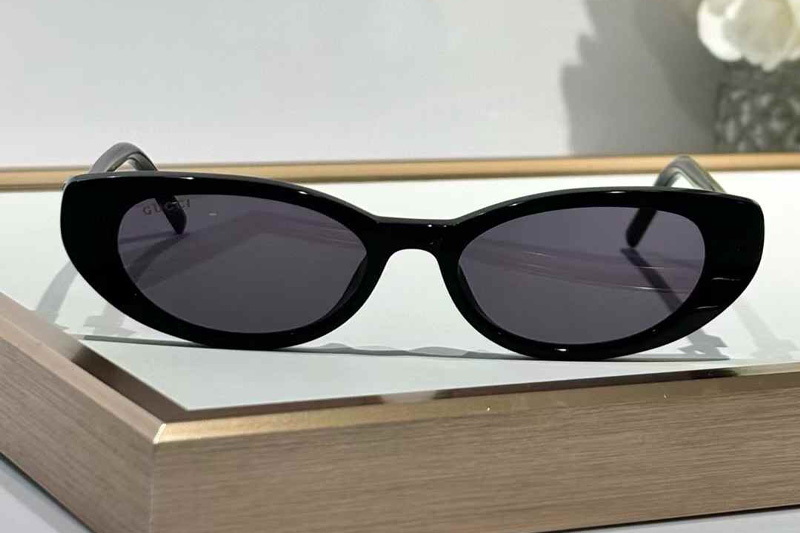 GG1680S Sunglasses Black Silver Gray