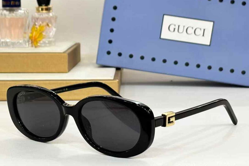 GG1684SA Sunglasses Black Gold Gray