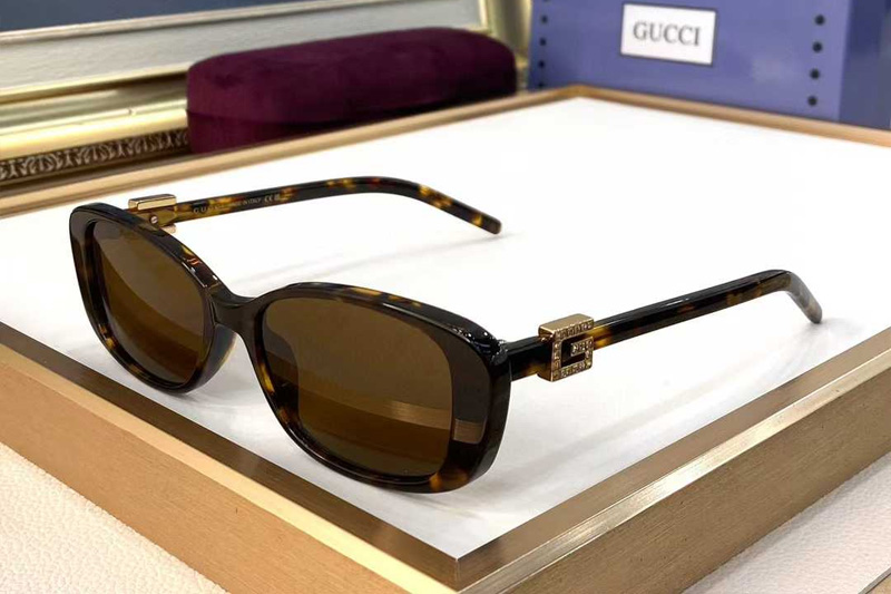 GG1685OK Sunglasses Tortoise Brown