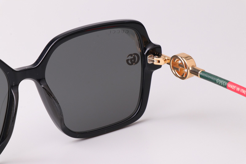 GG1712S Sunglasses Black Gold Gray