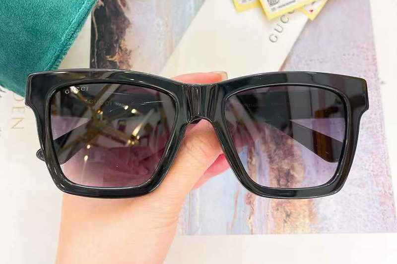 GG1714S Sunglasses Black Gradient Gray