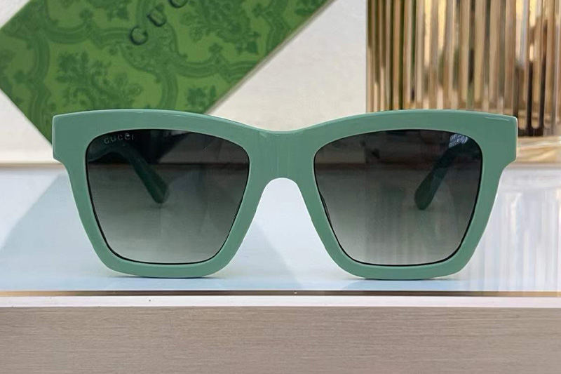 GG1714S Sunglasses Green Gradient Gray