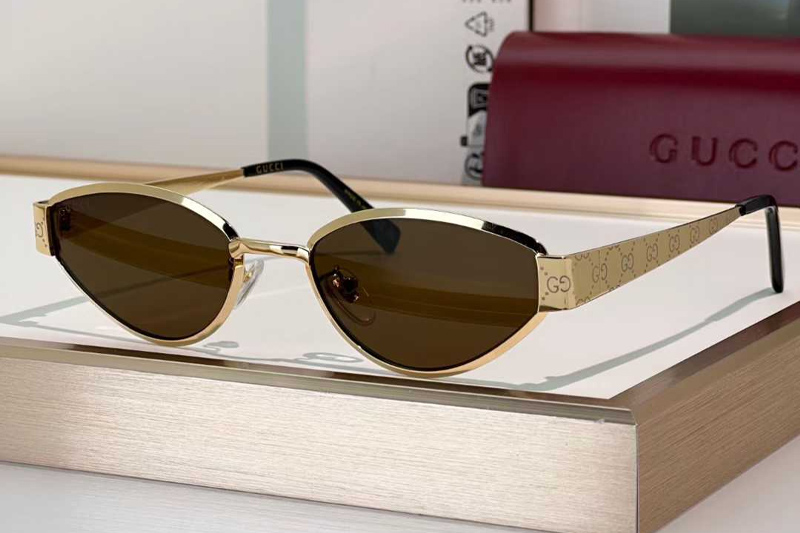 GG1853S Sunglasses Gold Brown