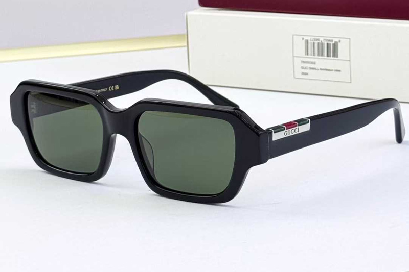 GG1887 Sunglasses Black Green