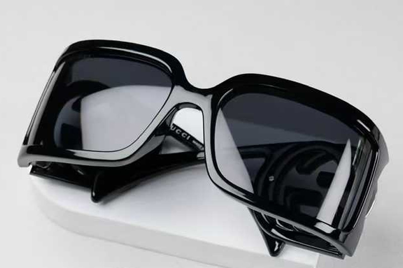GG1899S Sunglasses Black Silver Gray