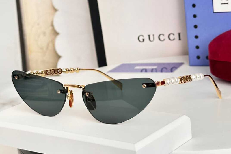 GG1920S Sunglasses Gold Green