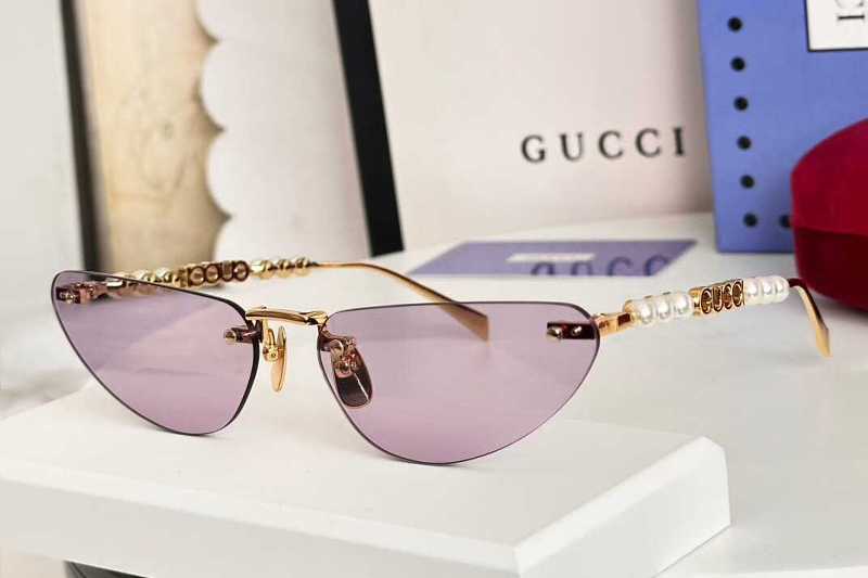 GG1920S Sunglasses Gold Purple