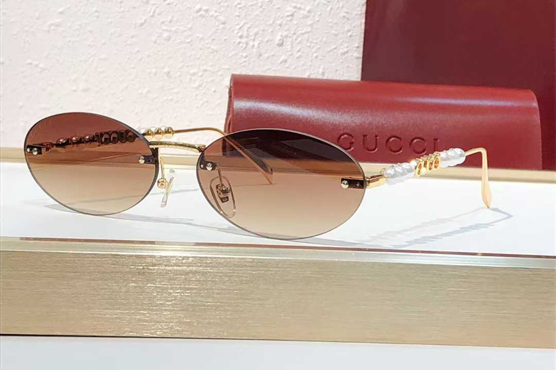 GG1922SA Sunglasses Gold Gradient Brown