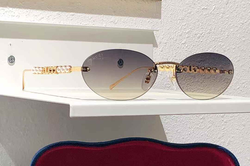 GG1922SA Sunglasses Gold Gradient Gray