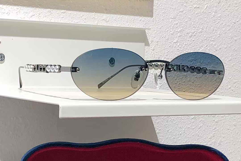 GG1922SA Sunglasses Gunmetal Gradient Blue