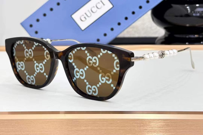 GG1972OA Sunglasses Tortoise Brown Logo