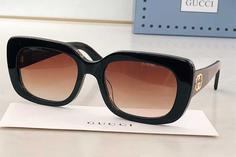 GG1979SK Sunglasses Black Gradient Brown