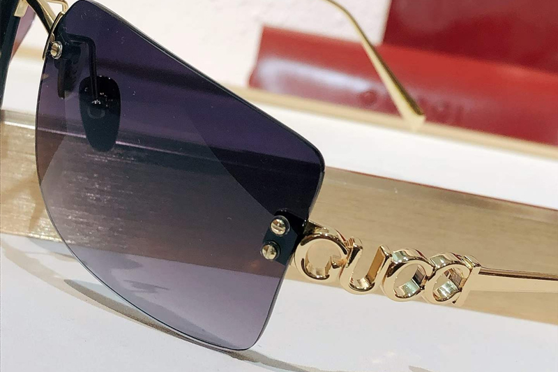 GG2038S Sunglasses Gold Gradient Gray