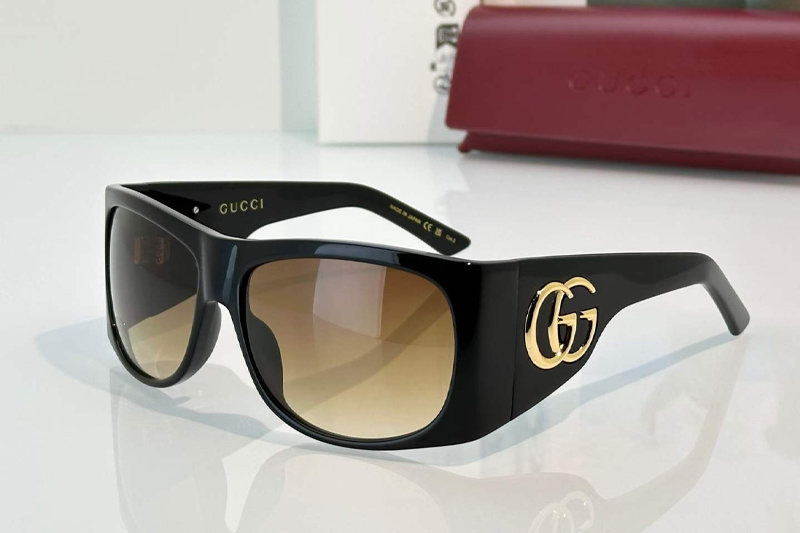 GG2170S Sunglasses Black Gradient Brown