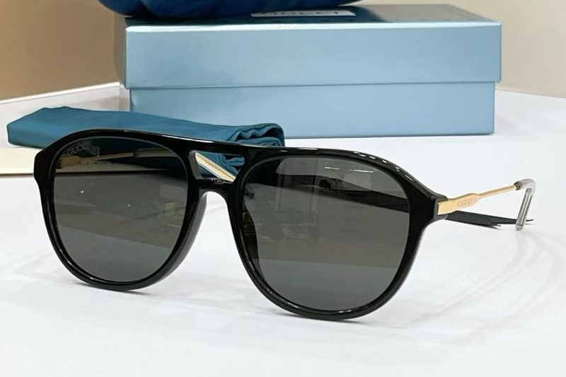 GG2254SK Sunglasses Black Gold Gray
