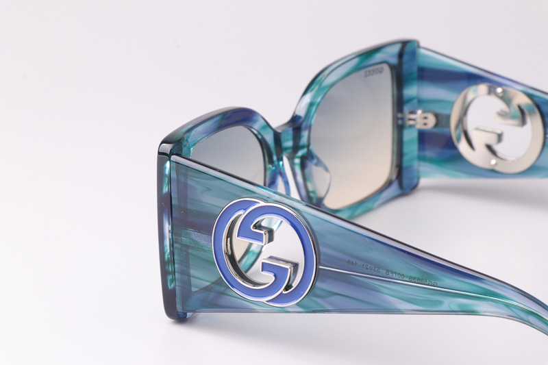 GG5953S Sunglasses Blue Gradient Gray