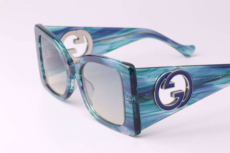 GG5953S Sunglasses Blue Gradient Gray