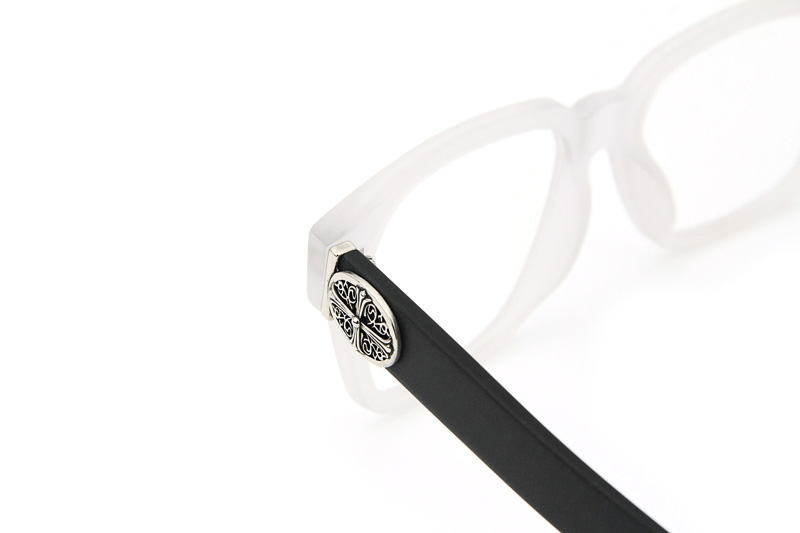 Givenhed Eyeglasses White Black Silver