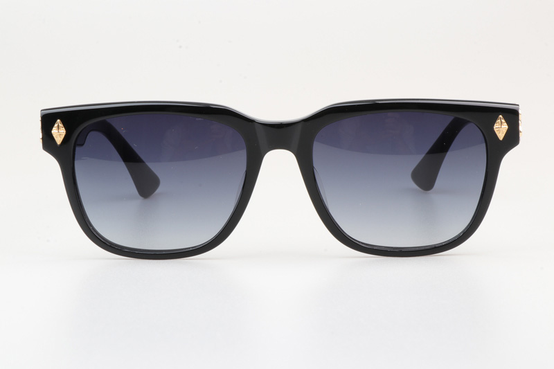 Givenhed II Sunglasses Black Gold Gradient Blue