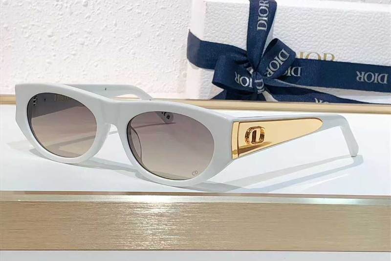 Glow B2F Sunglasses White Gradient Gray