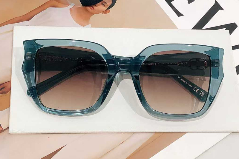Glow S1F Sunglasses Blue Gradient Brown