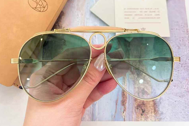 Gohz Sunglasses Gold Gradient Green