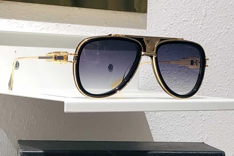 Grand Decade DTS460 Sunglasses Black Gold Gradient Gray