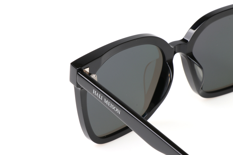 HM86001 Sunglasses Black Silver Gray