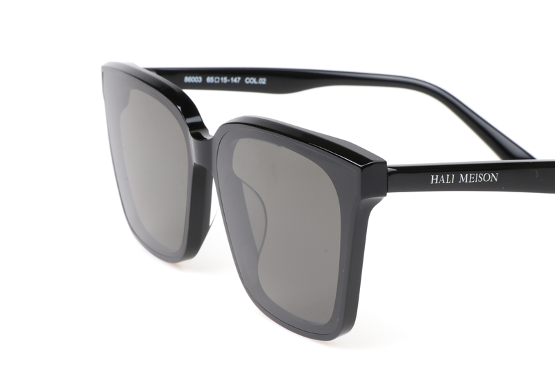HM86003 Sunglasses Black Silver Gray