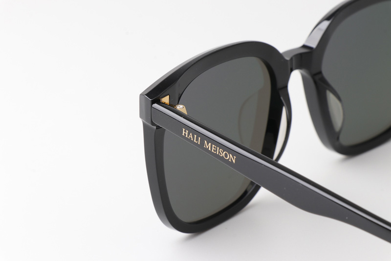 HM86005 Sunglasses Black Gold Gray