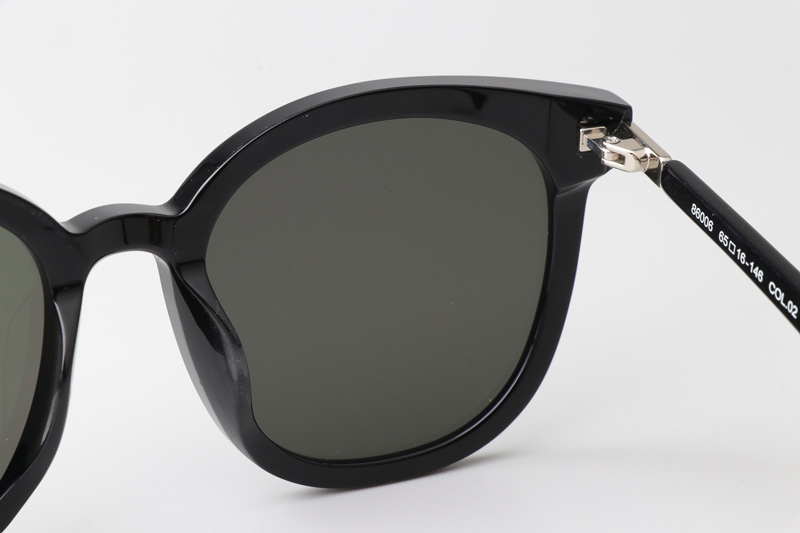 HM86006 Sunglasses Black Silver Gray