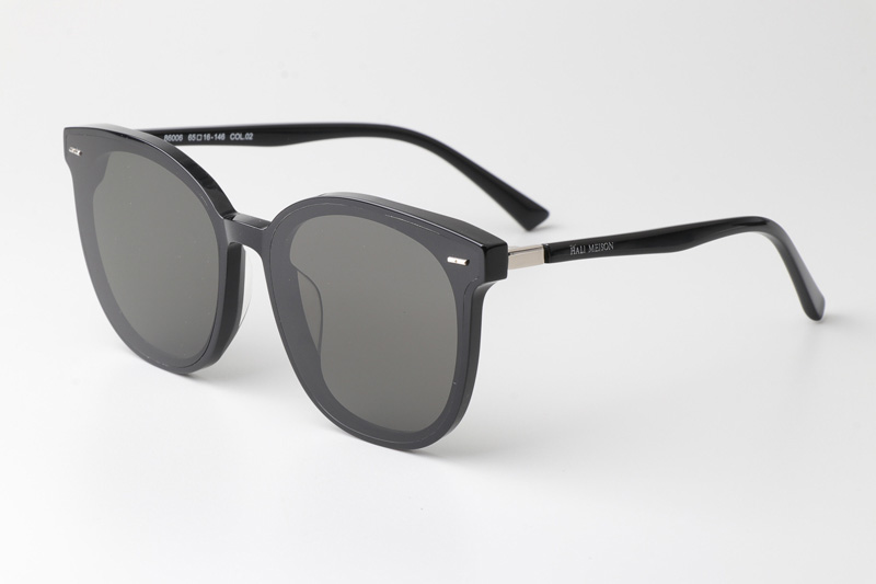 HM86006 Sunglasses Black Silver Gray