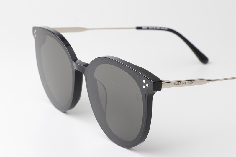 HM86007 Sunglasses Black Silver Gray