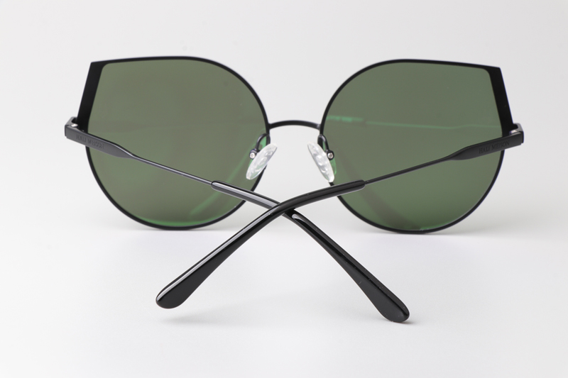 HM86008 Sunglasses Black Green