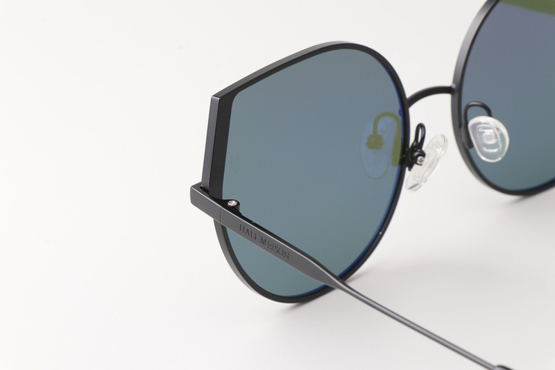 HM86008 Sunglasses Black Green