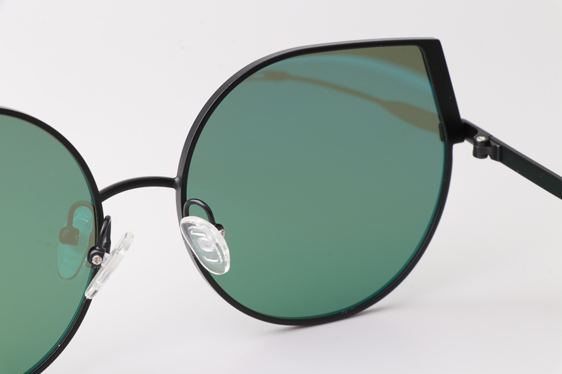 HM86008 Sunglasses Black Green